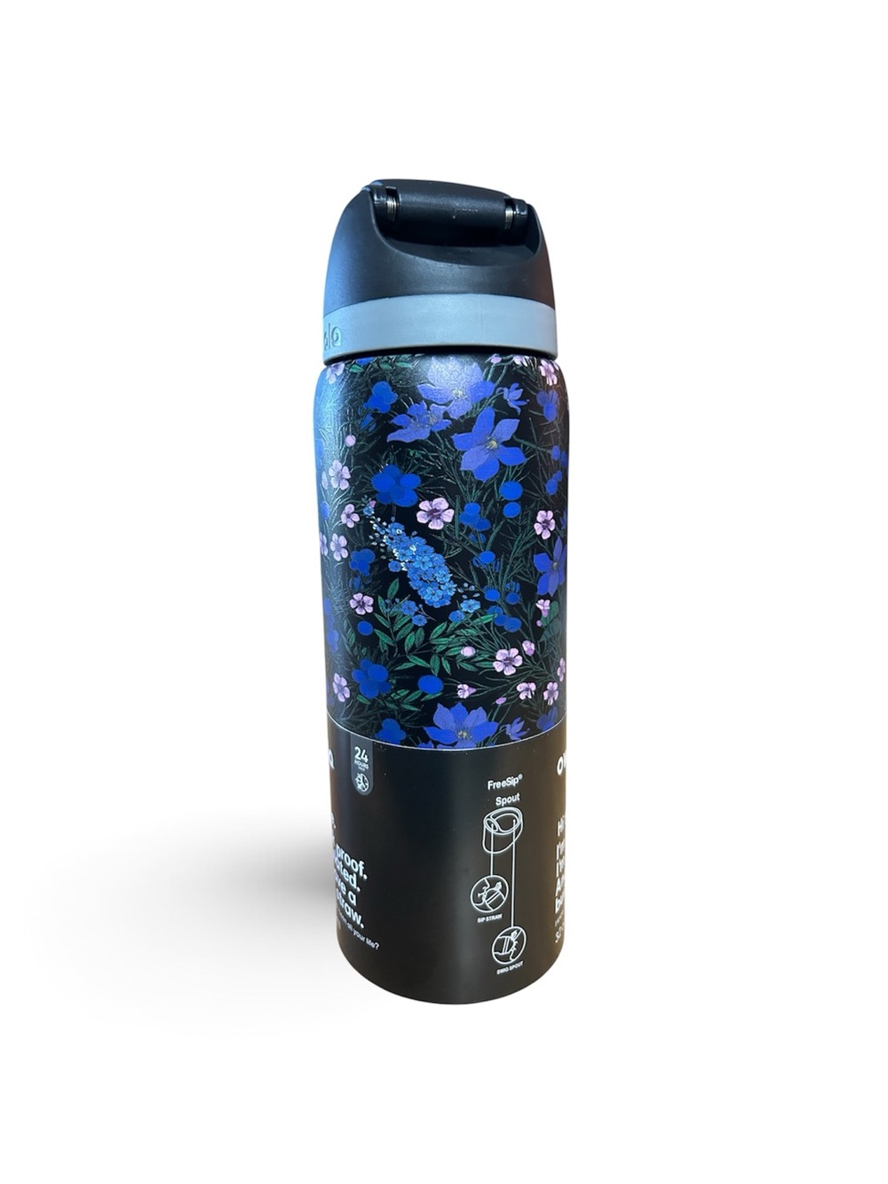 Owala Insulated Floral Travel Bottle - Blue Pattern 32 Oz